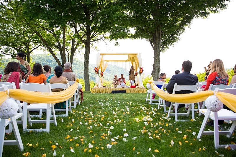 Wedding with a river view