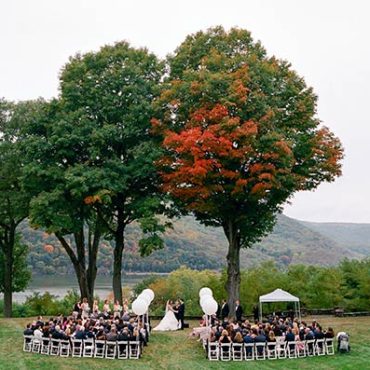 Wedding with a river view