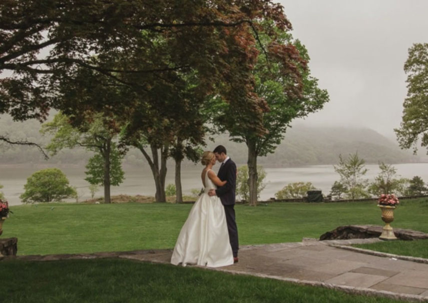 Wedding with a river view